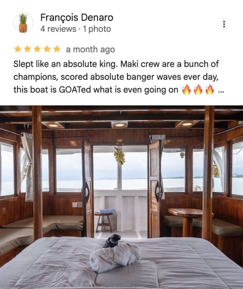 5-star Google review from Fran\u00e7ois Denaro